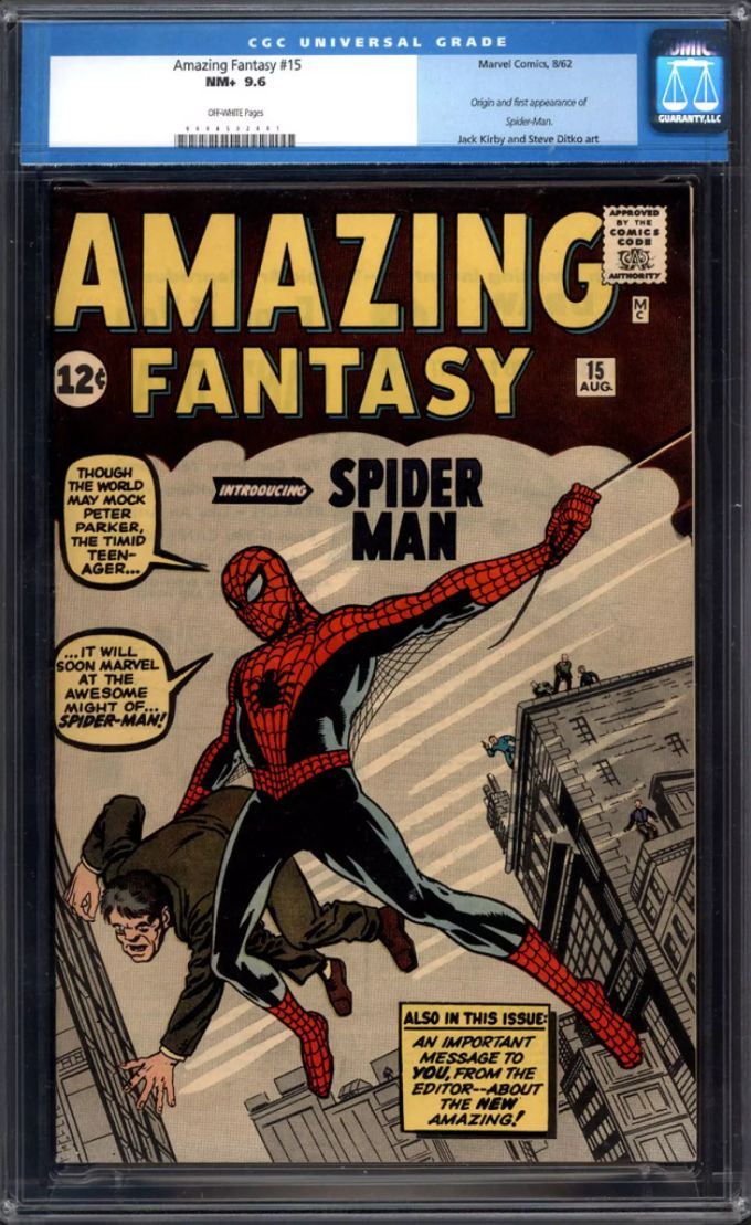 Dieses Comic-Heft wechselte für 3,6 Millionen Dollar den Besitzer. Spider man