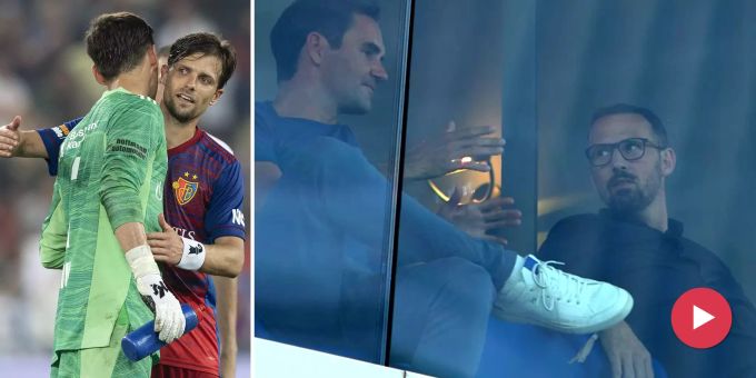 4:0 gegen Ujpest - Roger Federer als Glücksbringer auf der FCB-Tribüne
