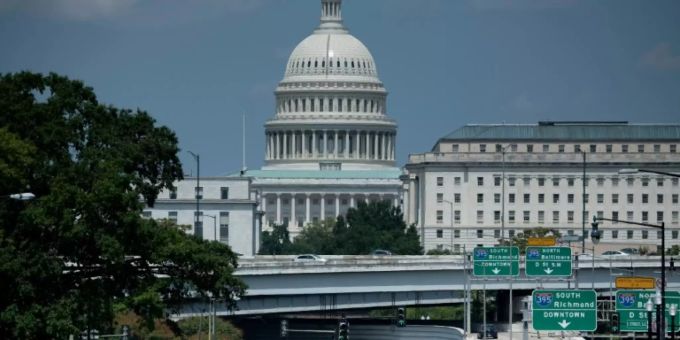 Das Kapitol in Washington, der Sitz des US-Kongresses Das Kapitol in Washington, der Sitz des US-Kongresses
