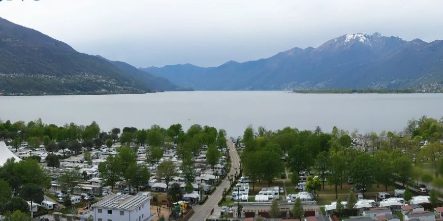 Aufnahme von Tenero vom 13. April 2023. Der Eindruck täuscht – dem Tessin fehlt viel Wasser.