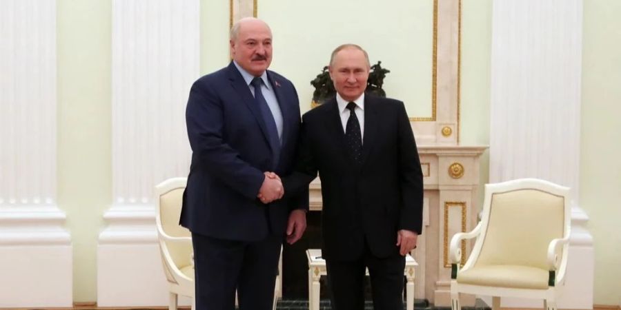 Putin und Lukaschenko haben sich in Moskau getroffen. (Archiv)