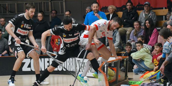 UHC Thun im Spiel gegen Chur Unihockey