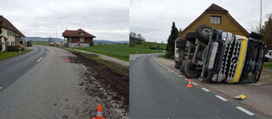 Beim Unfall entstand ein enormer Sachschaden.