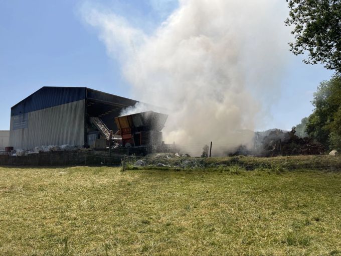 Durch den Brand kam es zu einer starken Rauchentwicklung. starke Rauchentwicklung