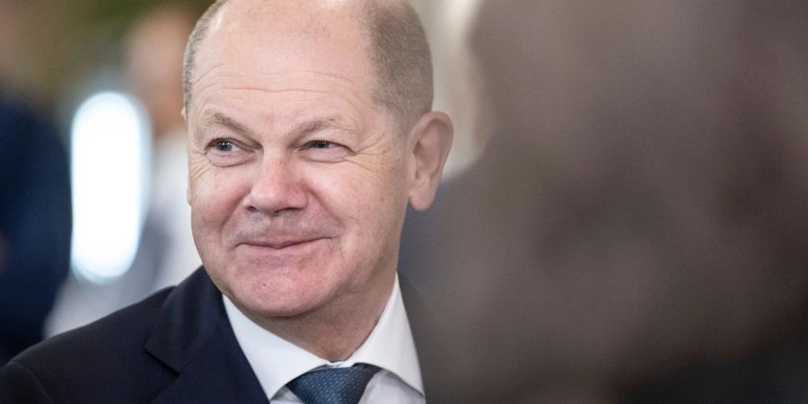 Bundeskanzler Olaf Scholz (SPD) beim «FAZ»-Kongress 2023 im Casino auf dem Campus der Goethe-Universität Frankfurt.