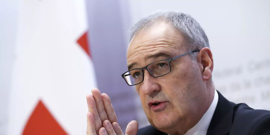 Wirtschaftsminister Guy Parmelin ist im nächsten Jahr Bundespräsident. Die Vereinigte Bundesversammlung hat ihn am Mittwoch turnusgemäss in dieses Amt gewählt. (Archivbild)