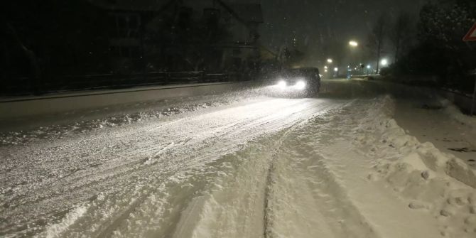 Schneefallgrenze Strasse