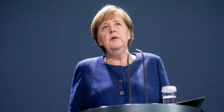 Bundeskanzlerin Angela Merkel: «Amerika (...) erwartet von uns - und zurecht - stärkere eigene Anstrengungen.». Foto: Michael Kappeler/dpa-pool/dpa