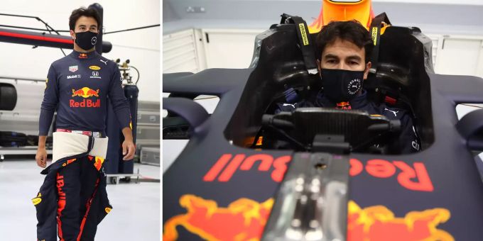 Neues Team - Erster Arbeitstag bei Red Bull für Neuzugang Sergio Perez