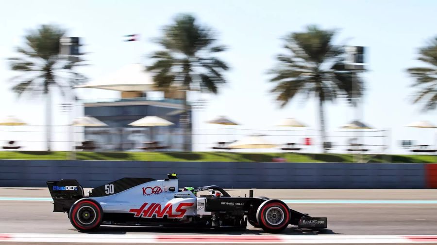 Mick Schumacher (Haas F1 Team) beim Freien Training zum Abu-Dhabi-GP der Formel 1.