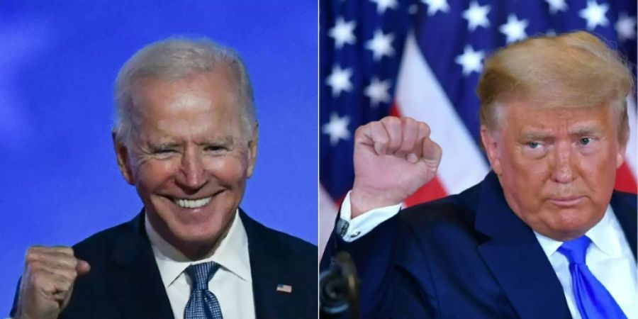 Rivalen Biden (l.) und Trump