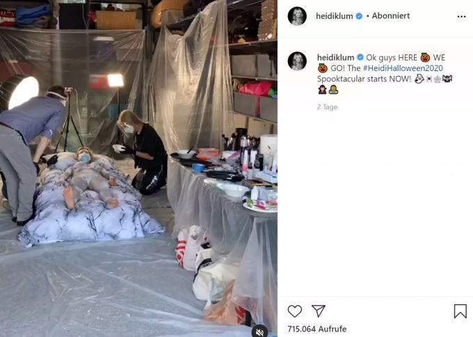 Heidi Klums Halloween Kostüme sind jeweils sehr aufwendig. Heidi Klum