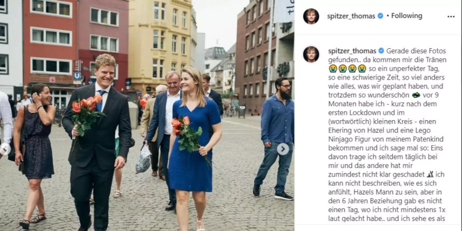 Hazel Brugger und Thomas Spitzer haben 2020 standesamtlich geheiratet.