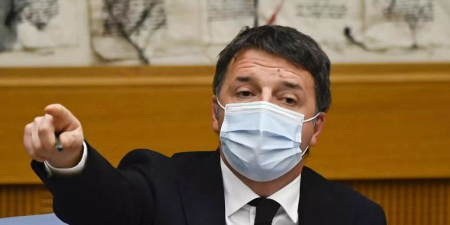 Matteo Renzi hatte mit seiner Splitterpartei Italia Viva am Mittwoch die Mitte-Links-Koalition platzen lassen. Foto: Alberto Pizzoli/POOL AFP/dpa