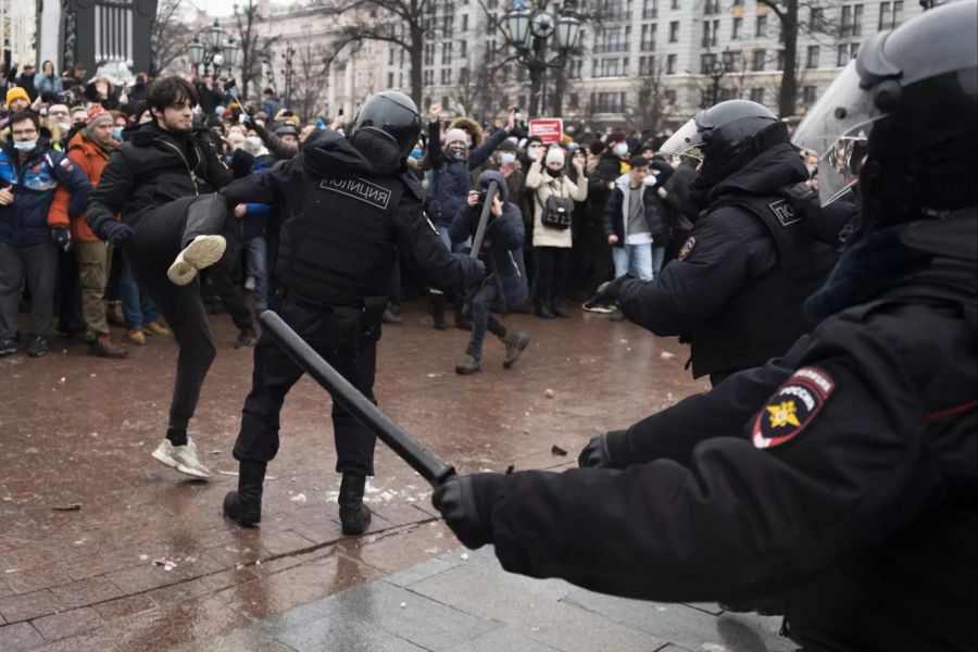 Russland Navalny Proteste