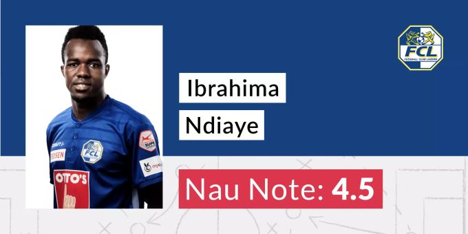 Die Nau.ch-Note für Ibrahima Ndiaye vom FC Luzern. FCL