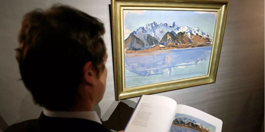 Ferdinand Hodlers «Thunersee mit Stockhornkette» ging für 4,29 Millionen Franken über den Tisch.