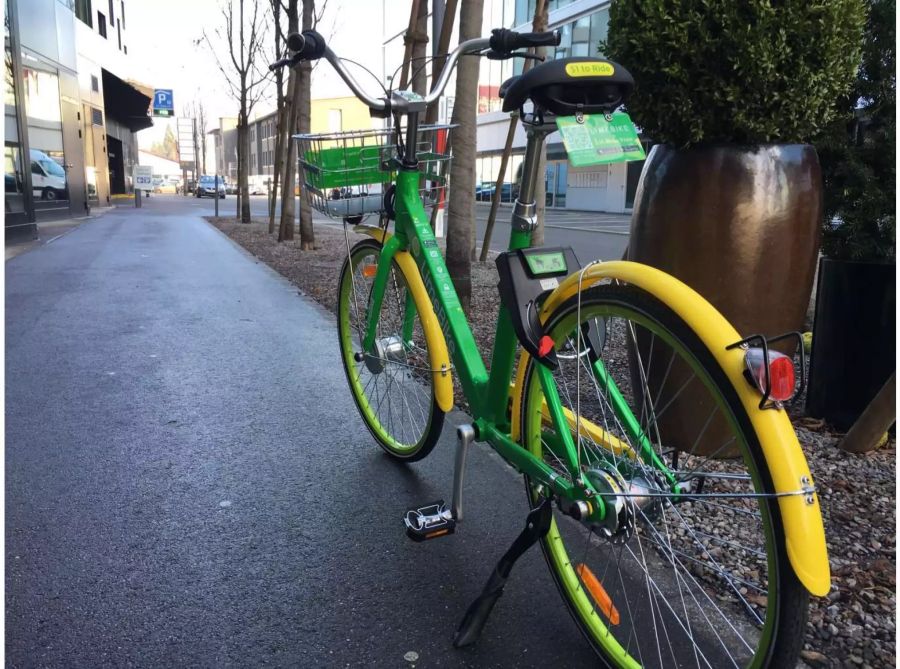 «LimeBike» ist neu in Zürich.