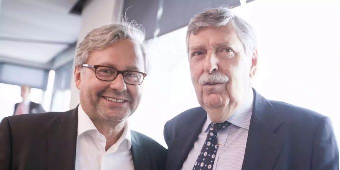 : Stiftungsrat Norbert Steger (rechts) und ORF-Generaldirektor Alexander Wrabetz : Stiftungsrat Norbert Steger (rechts) und ORF-Generaldirektor Alexander Wrabetz