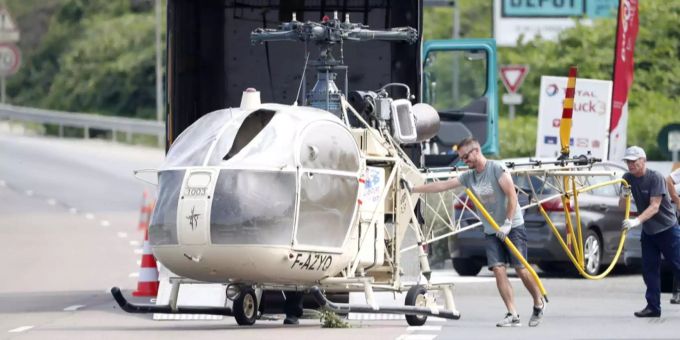 Mit diesem Heli floh Rédoine Faïd. Mit diesem Heli floh Rédoine Faïd.