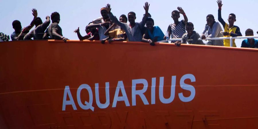 Die Landung des Rettungsschiffs Aquarius mit Flüchtlingen an Bord wurde verwehrt.