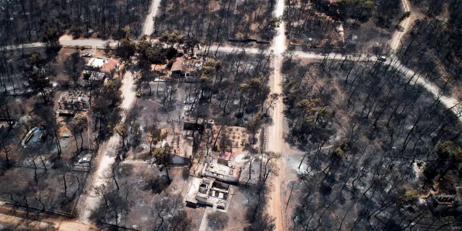 Verheerende Waldbrände verwüsteten Teile Griechenlands.