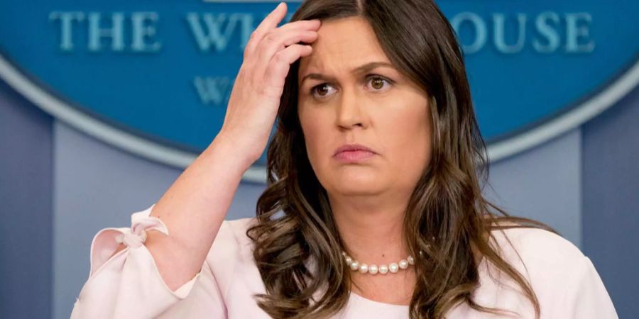 Sarah Huckabee Sanders dementiert Gerüchte über ihren Rücktritt