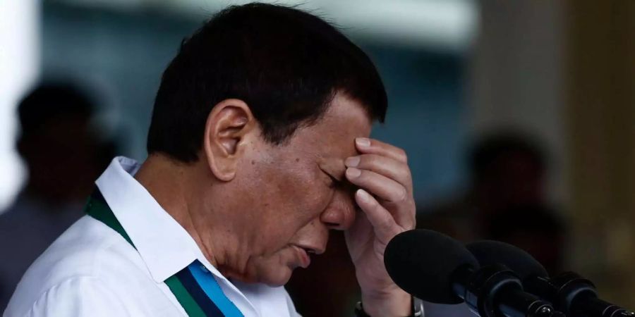 Sein Sohn musste wegen Drogen-Vorwürfen zurücktreten: der philippinische Präsident Rodrigo Duterte.