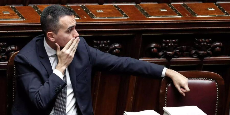 Luigi di Maio im italienischen Parlament.