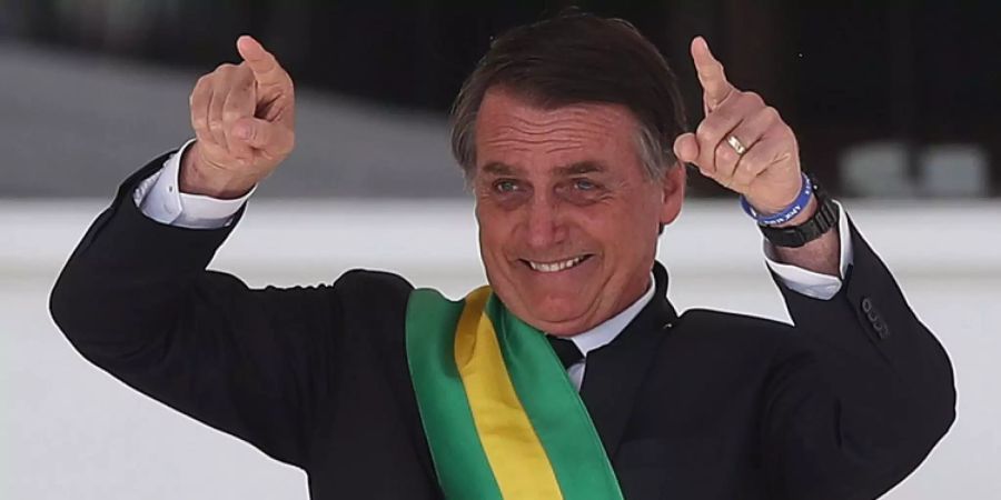 Jair Bolsonaro bei seiner Vereidigungszeremonie.