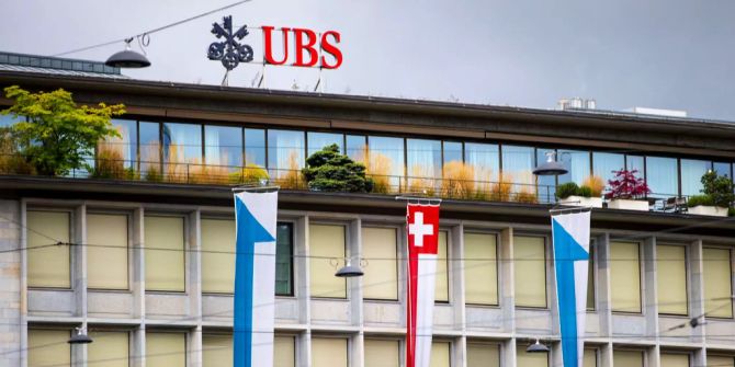 Das Logo der Schweizer Bank UBS.