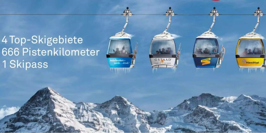 Der Skipass wird von den Regionen Adelboden, Gstaad, Jungfrau und Haslital angeboten.