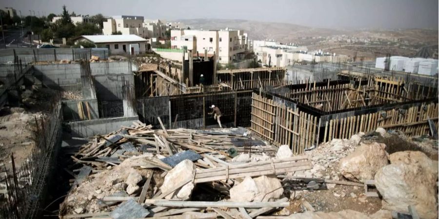Der israelische Siedlungsbau nahm im 2017 zu.