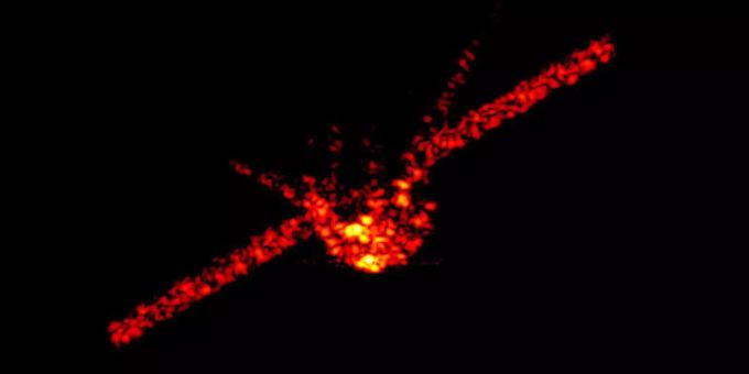 Tiangong 1 ist zum grössten Teil in der Erdatmosphäre verglüht – Radarbild des Fraunhofer Instituts Tiangong 1 ist zum grössten Teil in der Erdatmosphäre verglüht – Radarbild des Fraunhofer Instituts