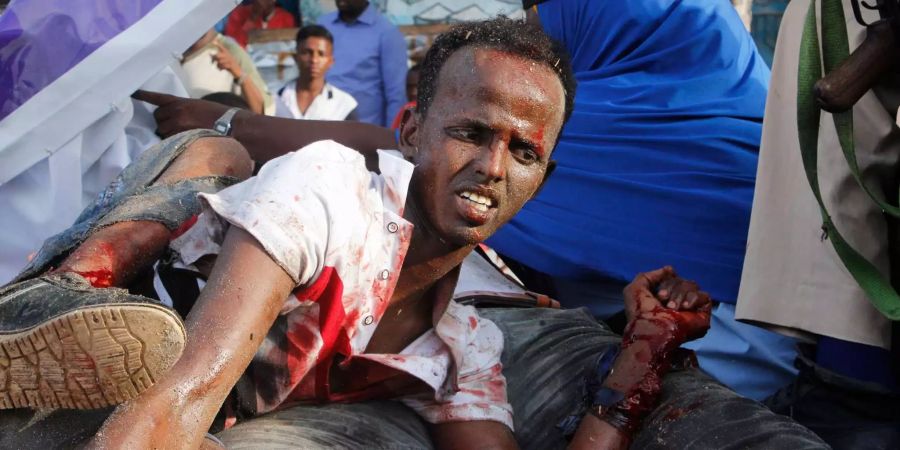 Bei einer Explosion in Mogadischu starben zehn Personen.