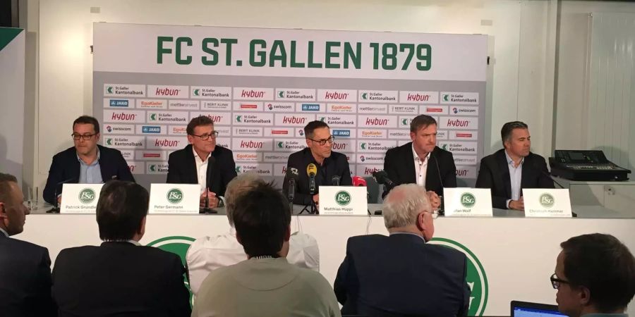 Der neue Verwaltungsrat des FC St. Gallen.