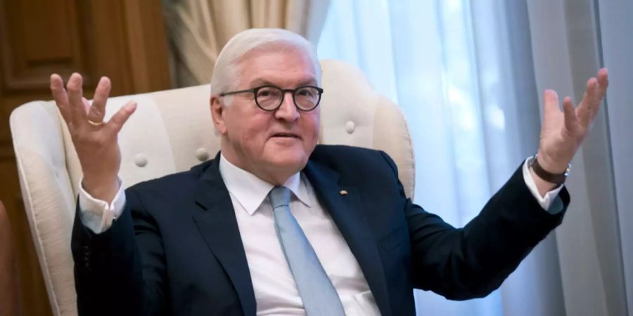 Frank-Walter Steinmeier während seinem Treffen mit Alexis Tsipras.