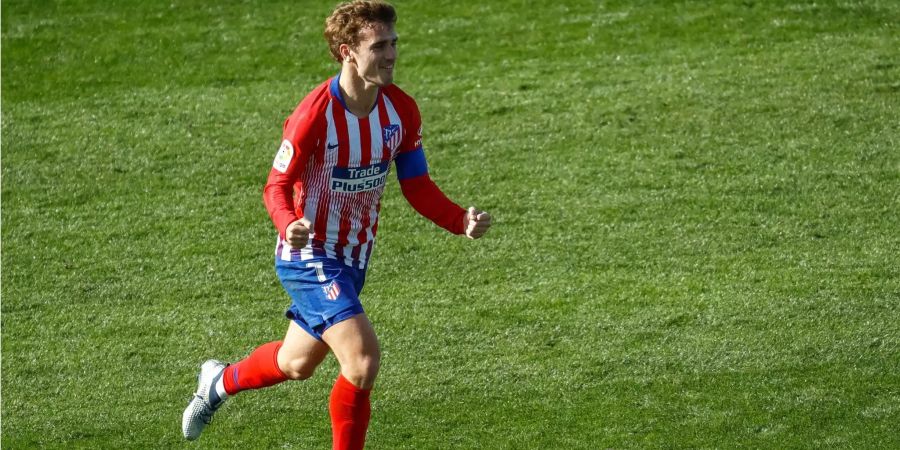 Antoine Griezmann bejubelt seinen Treffer gegen Legantes.