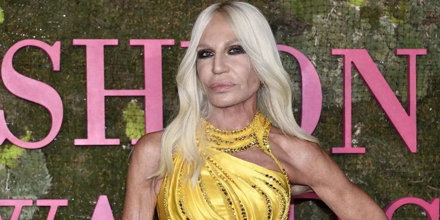 Die italienische Modeschöpferin Donatella Versace.