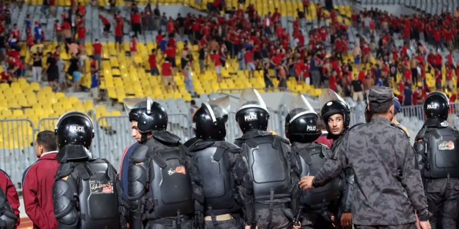 Das Sicherheitsaufgebot beim letztjährigen Final zwischen Al Ahly und Casablanca war riesig.