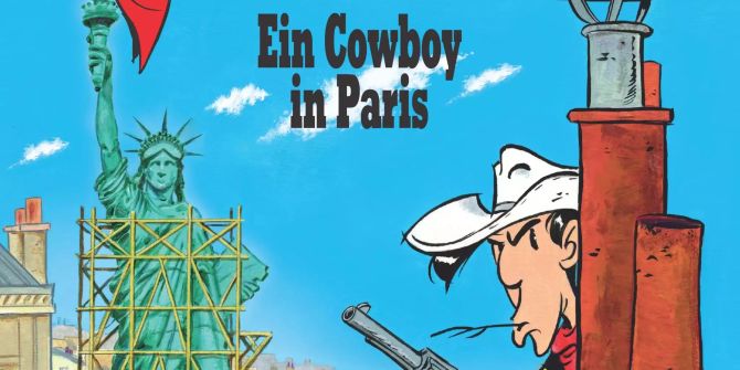 Das Cover eines Bandes von «Lucky Luke» mit dem Titel «Ein Cowboy in Paris».