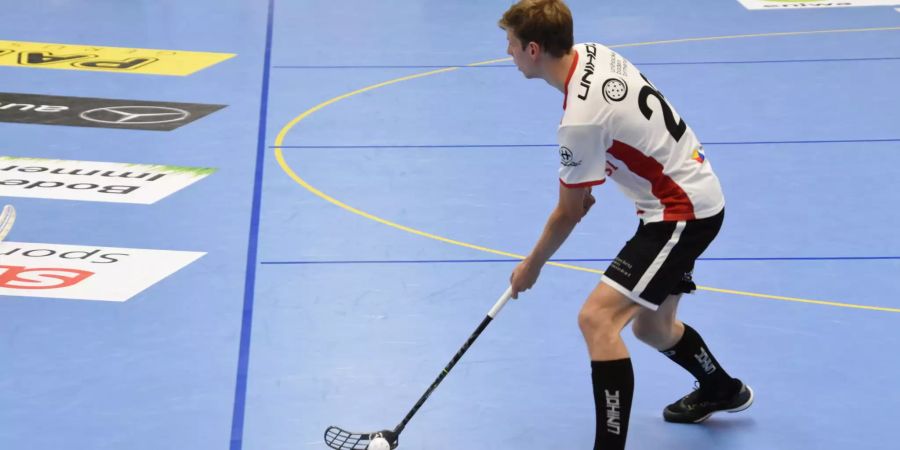 Maurin Rüegg im Spielafbau