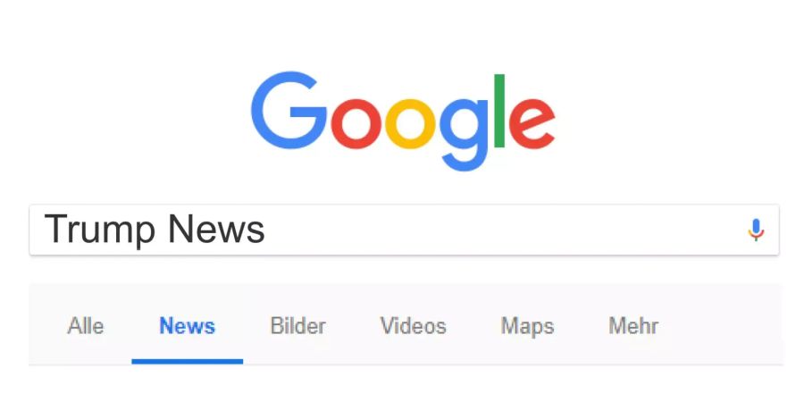 Donald Trump hat sich selbst gegoogelt.