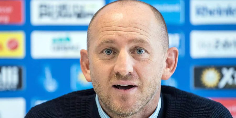 Torsten Lieberknecht bei seiner Präsentation beim MSV Duisburg.