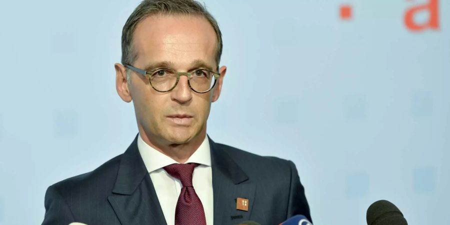 Heiko Maas, Aussenminister aus Deutschland, spricht bei einer Pressekonferenz im Rahmen eines informellen Treffens der EU-Aussenminister in Wien.