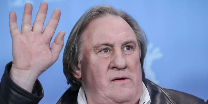 Schauspieler Gerard Depardieu bei einem Fototermin.