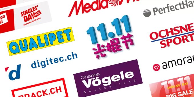 Am Schweizer Singles' Day nahmen verschiedene Händler teil. black friday