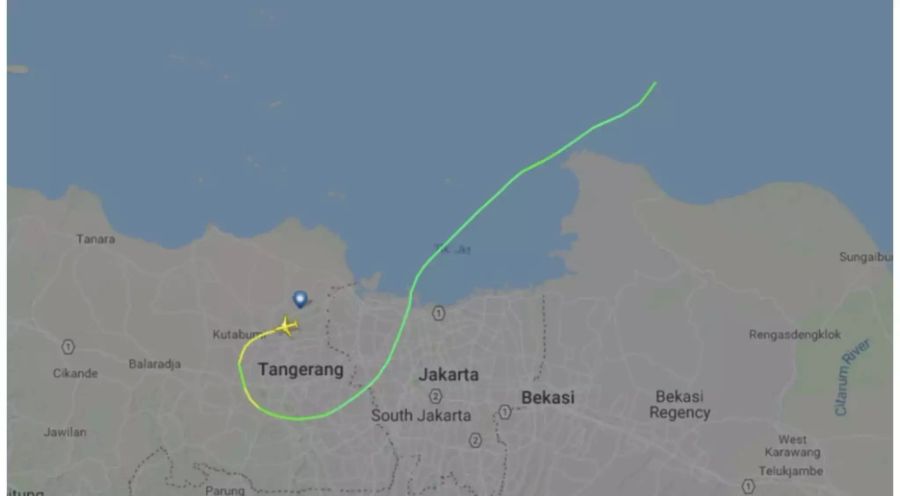 Die Maschine der Lion Air war auf dem Weg von Jakarta nach Pangkal Pinang.