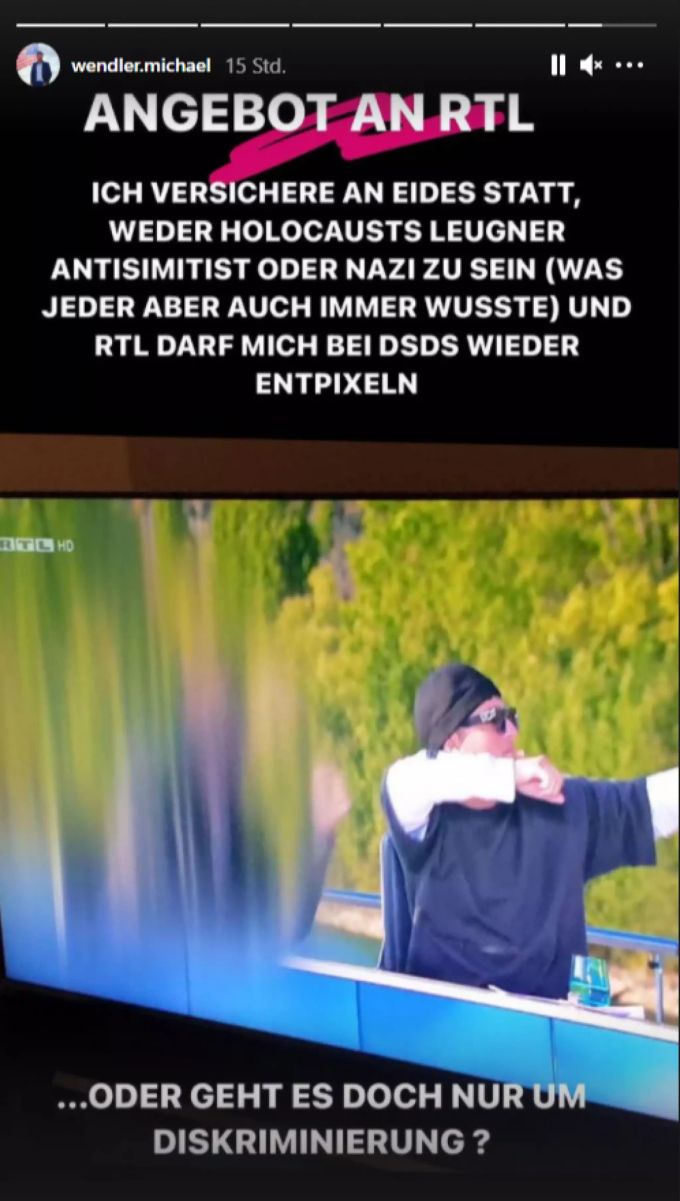 Michael Wendler macht RTL ein Angebot. Wendler RTL