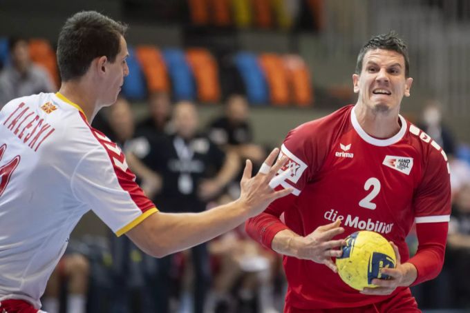 Die Nati rund um Star Andy Schmid trifft bereits am Donnerstag auf Österreich. Andy Schmid